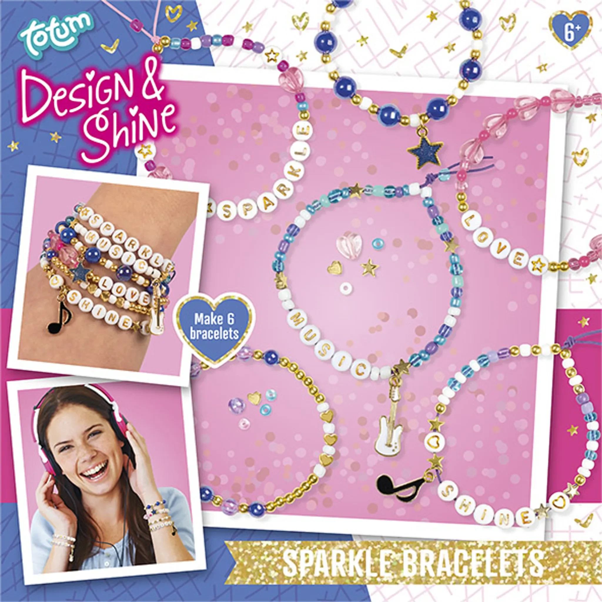 Design & Shine – Bastelset Glitzerarmbänder